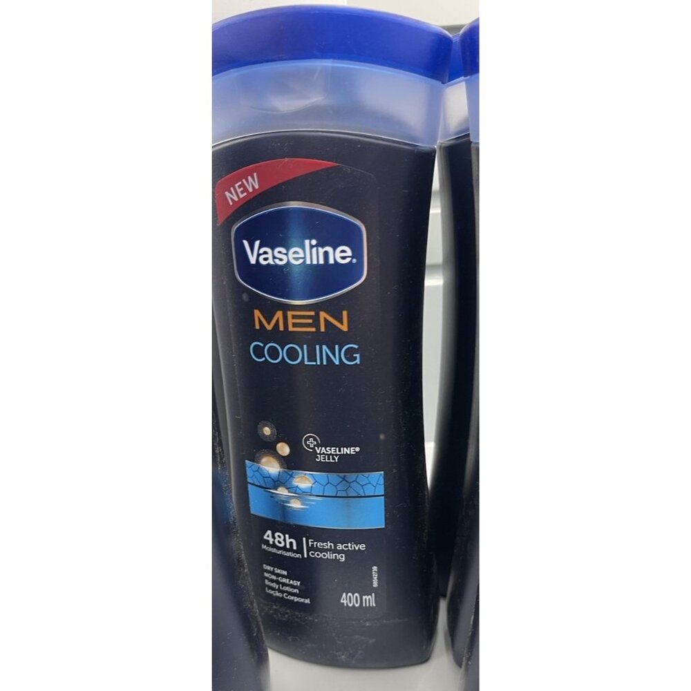 Vaseline Men Cooling + Vaseline Jelly Body Lotion, 13.5oz (400ml)